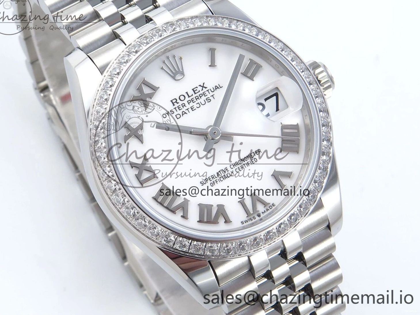 Dial White 31 ARF 1:1 Bezel SS ETA DateJust Best 2688 Jubilee Roman Steel Edition 278384RBR Bracelet Diamonds 904L on 0125